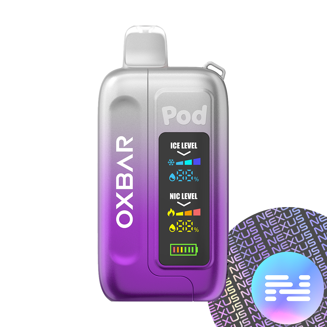 Clear Prism OXBAR Ice-Nic Control 35K Pod Juice Disposable Vape