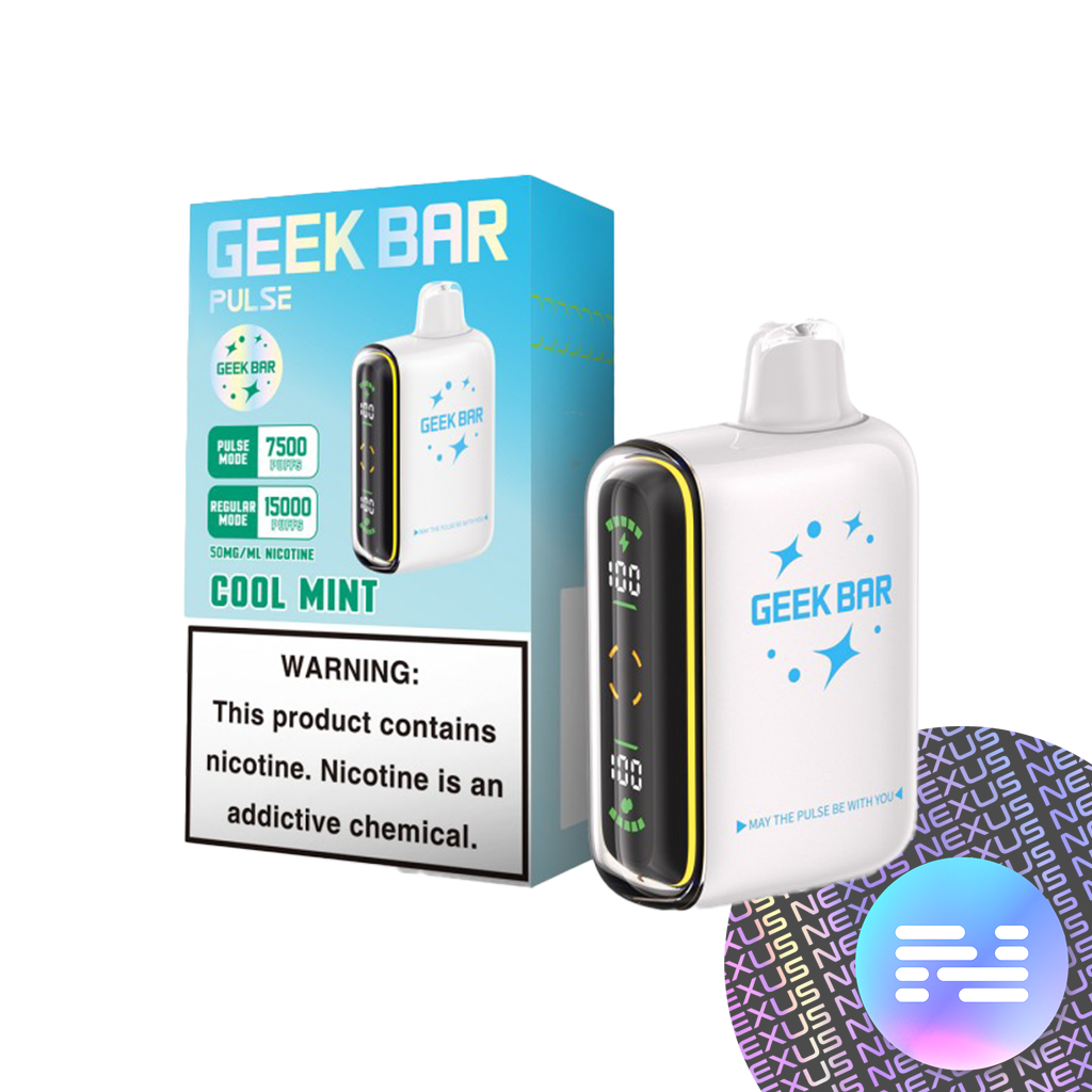 Cool Mint Geek Bar Pulse Disposable Vape 15000 Puff