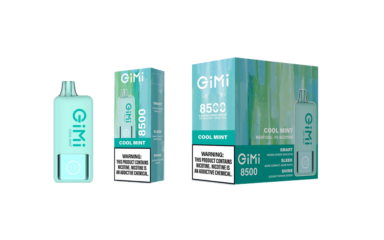 FLUM GIMI 8500 Puffs Smart Disposable Vape 5% Nicotine - Cool Mint