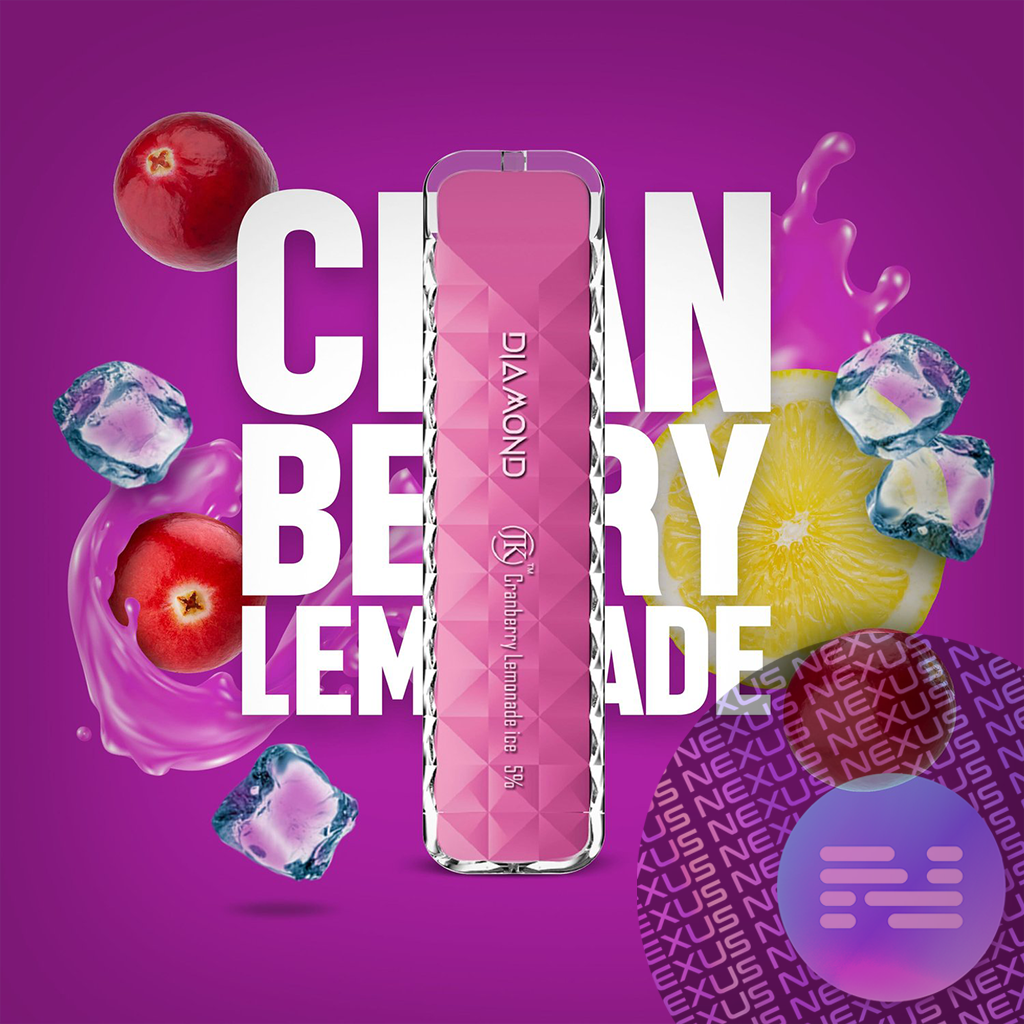 Cranberry Lemonade Ice Air Bar Diamond Disposable Vape 500 Puff