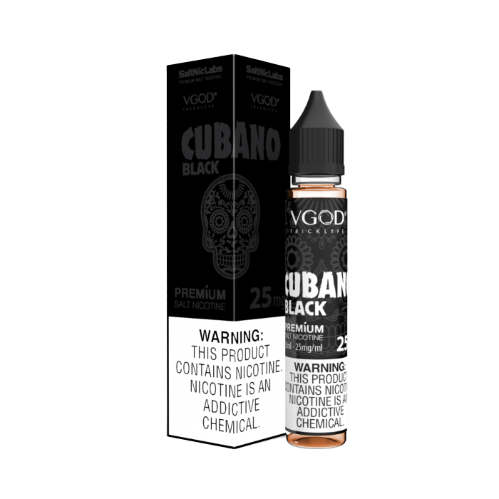VGOD Salt Nic E-Liquid 30 ML Vape Juice - Cubano Black