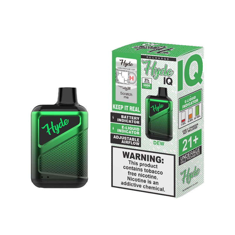 Hyde IQ Recharge 5000 Disposable Vape - Dew