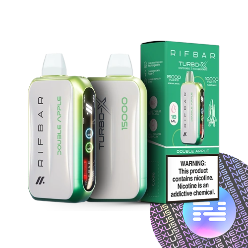 Double Apple RifBar Turbo-X Disposable Vape