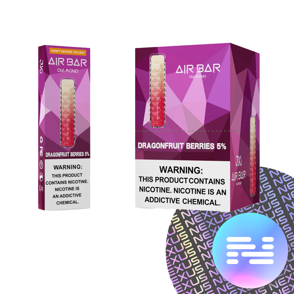 Dragon Fruit Berries Air Bar Diamond Disposable Vape 500 Puff