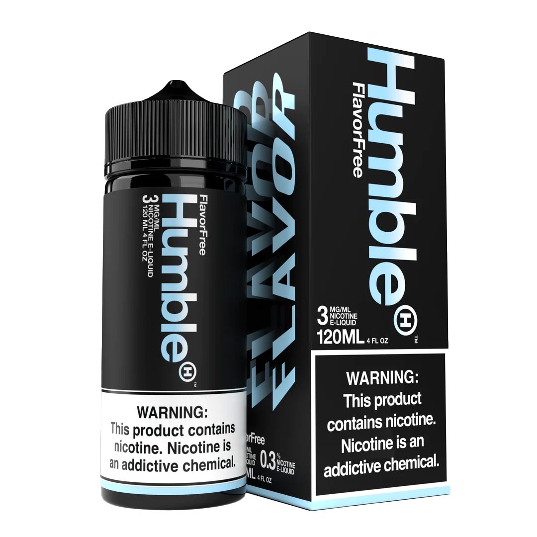 Humble Salt Nicotine E-Liquid 120 ML Vape Juice - Flavor Free