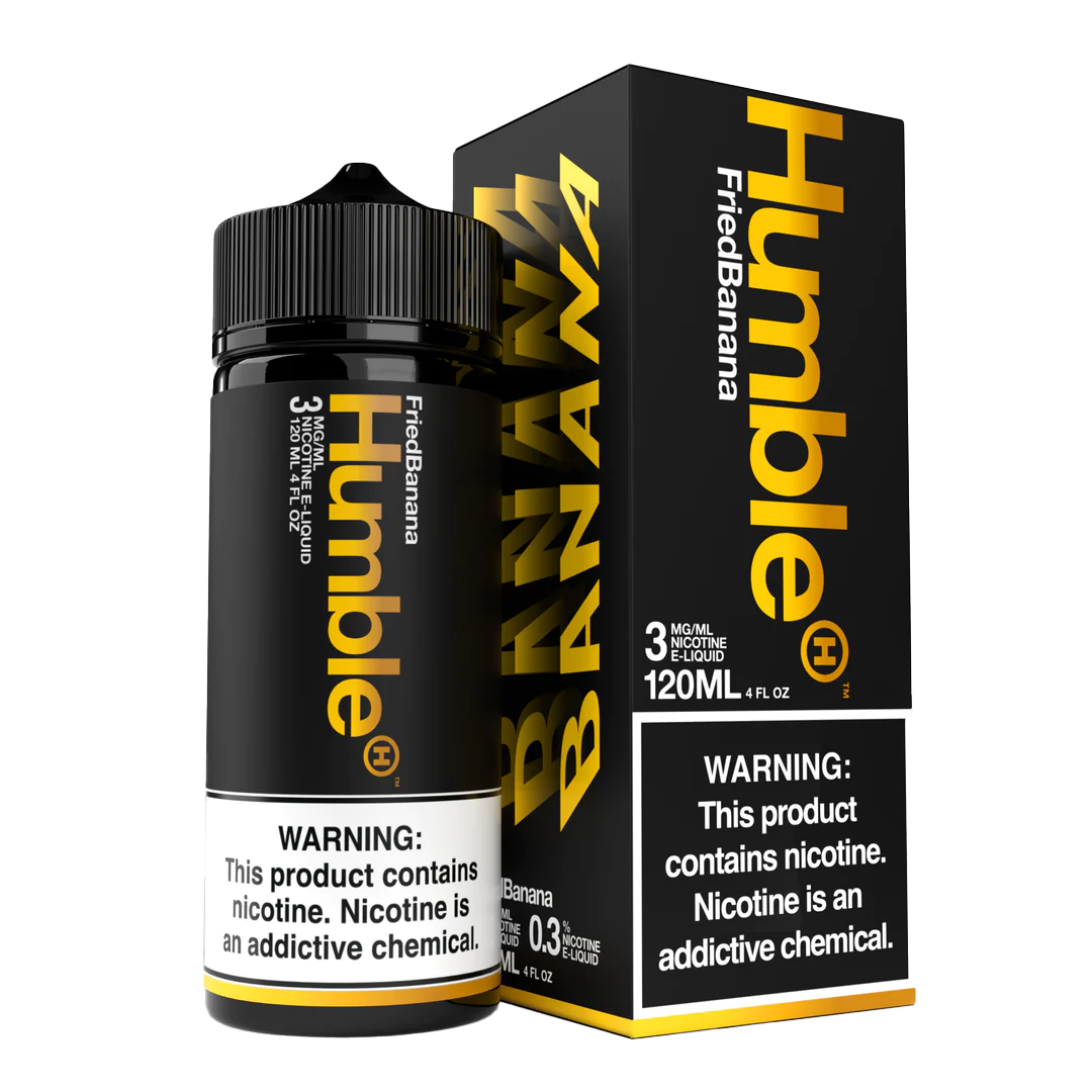 Humble Salt Nicotine E-Liquid 120 ML Vape Juice - Fried Banana