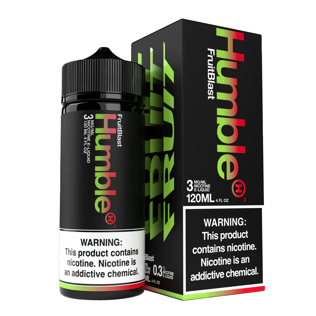 Humble Salt Nicotine E-Liquid 120 ML Vape Juice - Fruit Blast