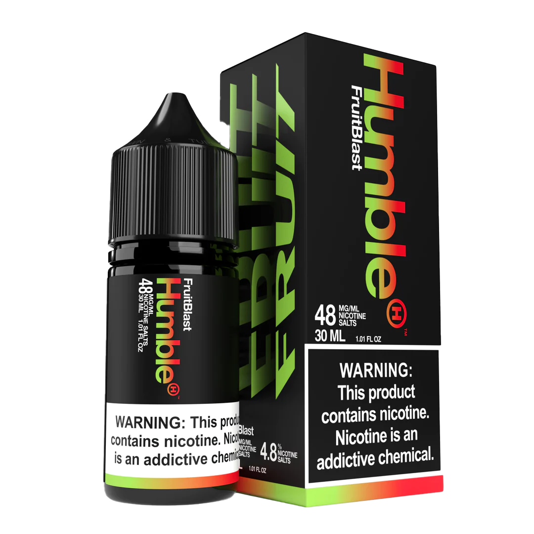 Humble Salt Nicotine E-Liquid 30 ML Vape Juice - Fruit Blast (Fruit Punch)