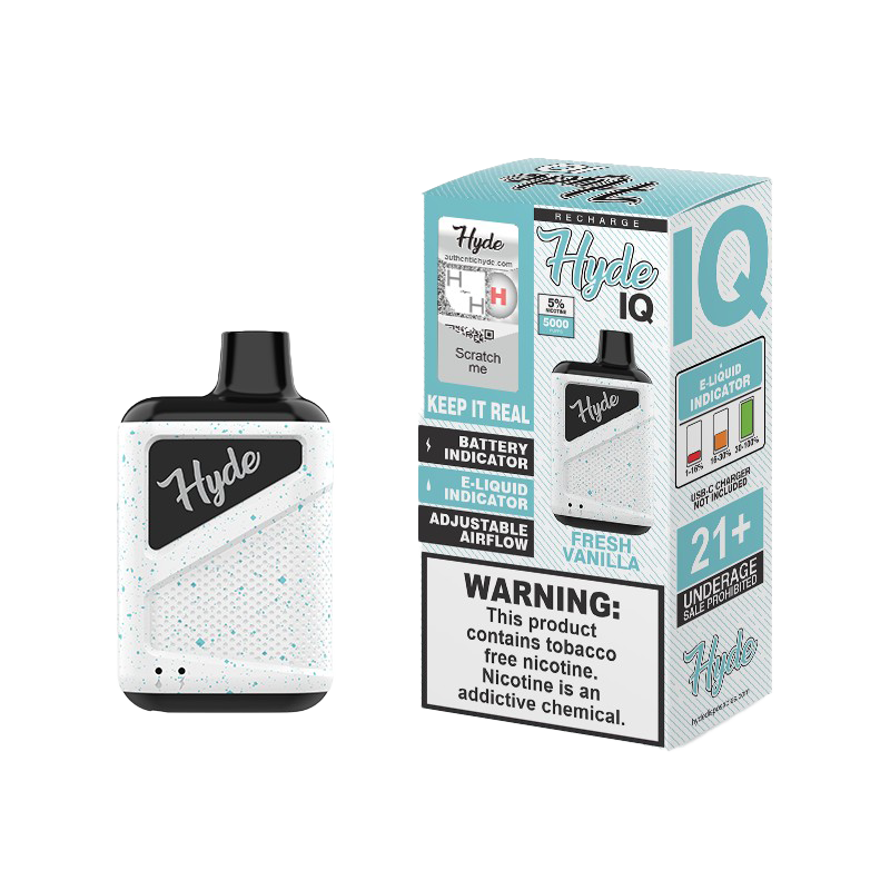 Hyde IQ Recharge 5000 Disposable Vape - Fresh Vanilla