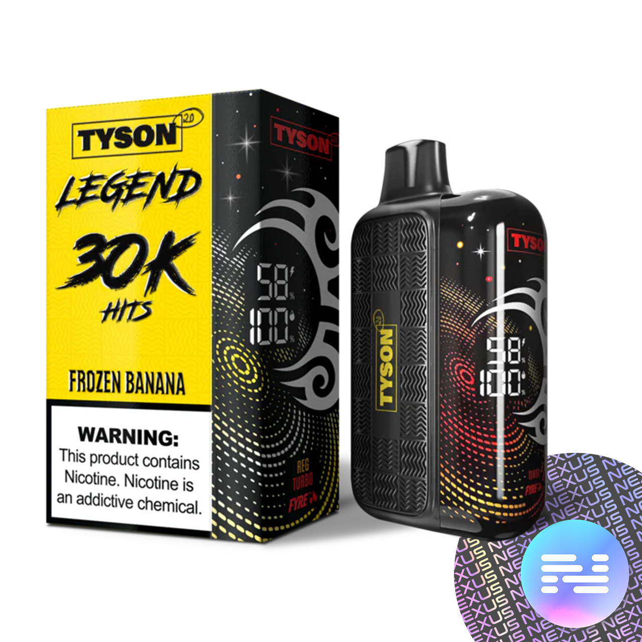 Frozen Banana Tyson 2.0 Legend 30000 Disposable Vape