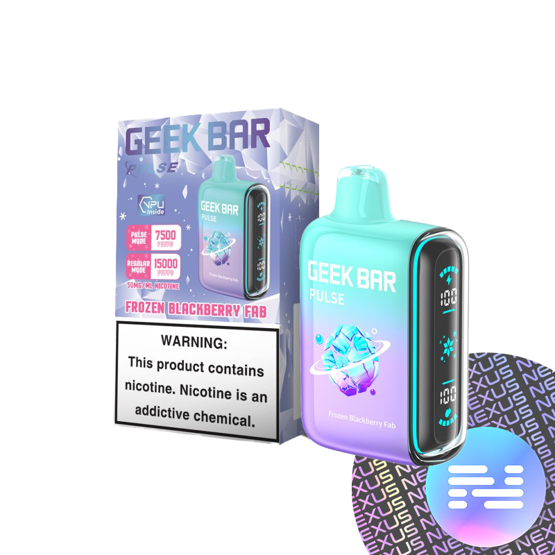 Frozen Blackberry Fab Geek Bar Pulse Disposable Vape 15000 Puff