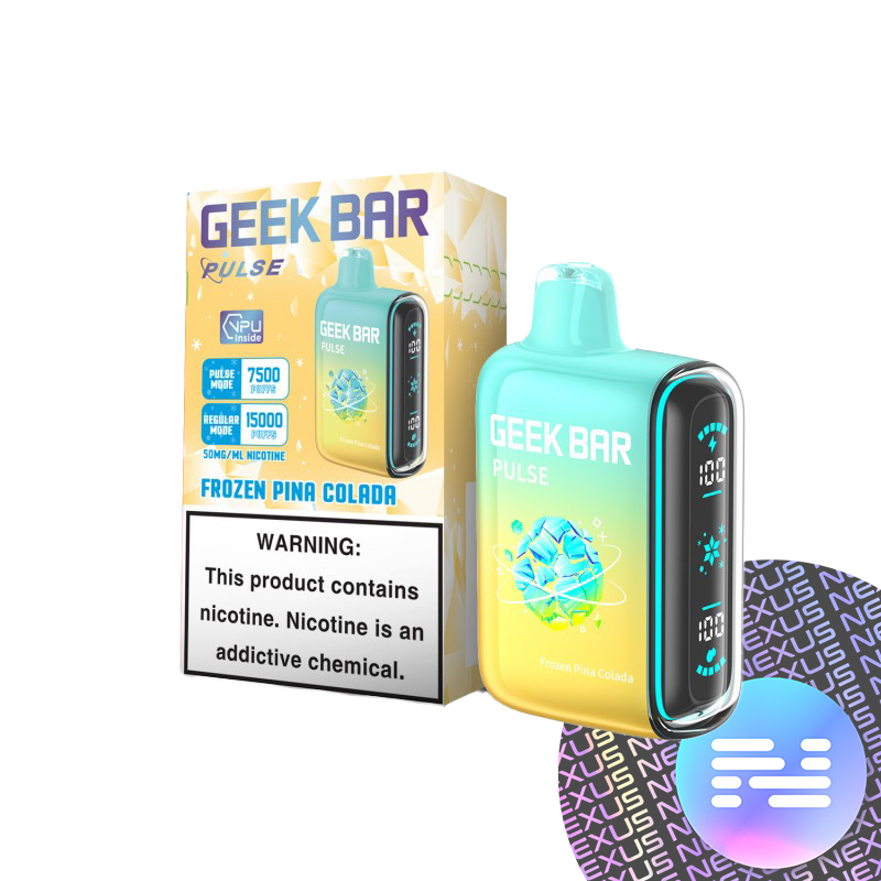 Frozen Pina Colada Geek Bar Pulse Disposable Vape 15000 Puff