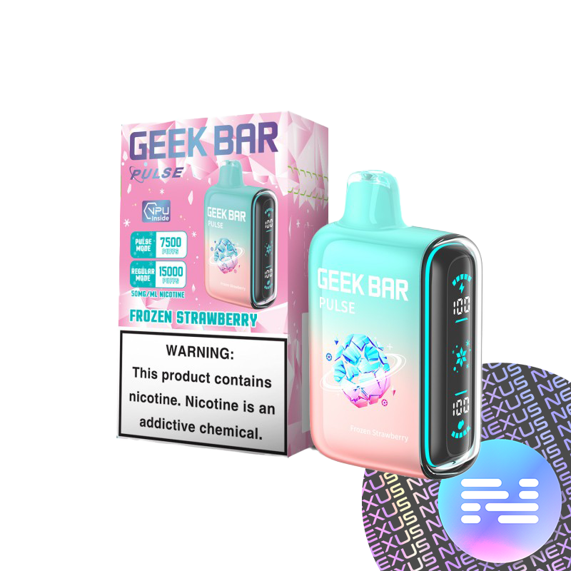 Frozen Strawberry Geek Bar Pulse Disposable Vape 15000 Puff