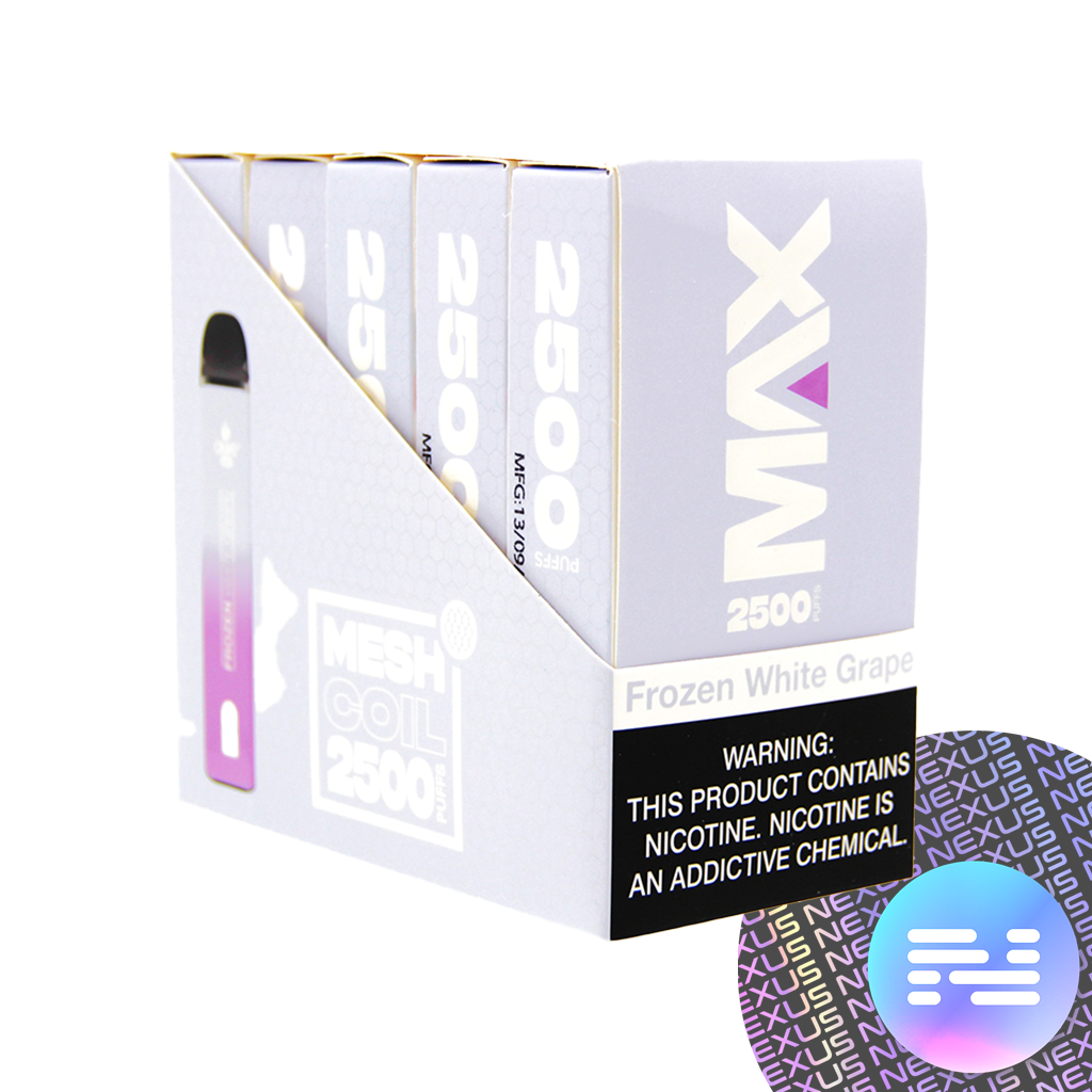 Frozen White Grape CRAVE MAX Disposable Vape 2500 Puff