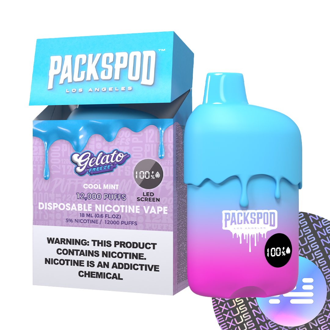 Gelato Freeze PacksPod 12000 Puff Disposable Vape