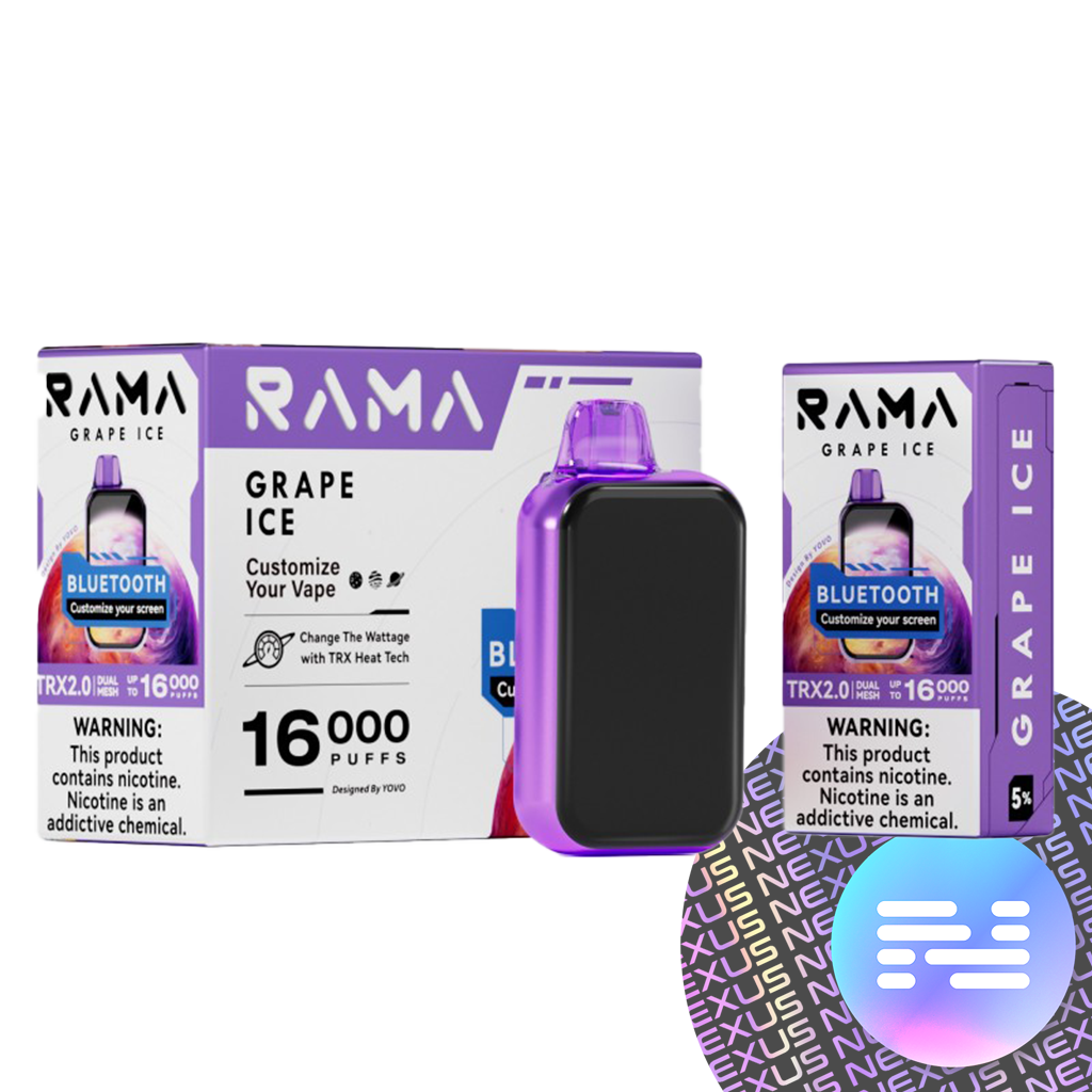 Grape Ice RAMA Disposable Vape 16000 Puff