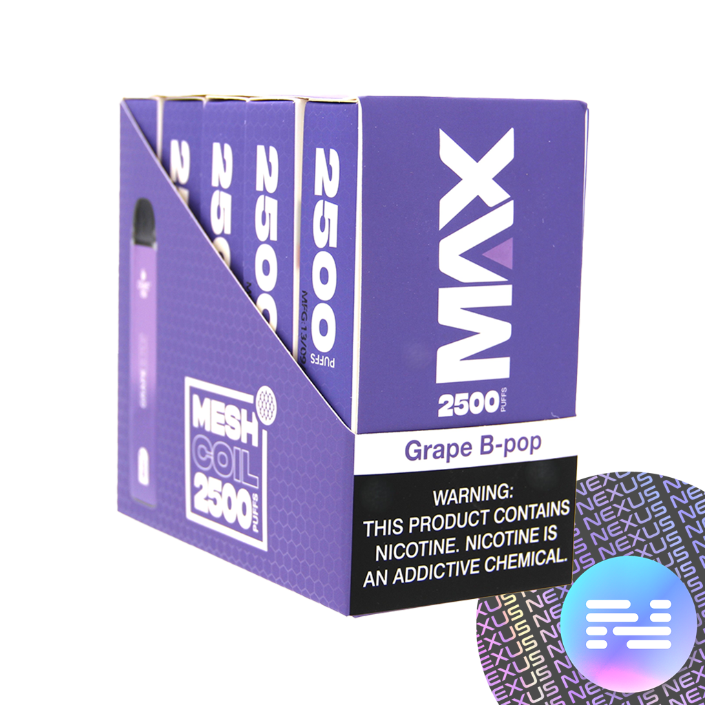 Grape B POP CRAVE MAX Disposable Vape 2500 Puff