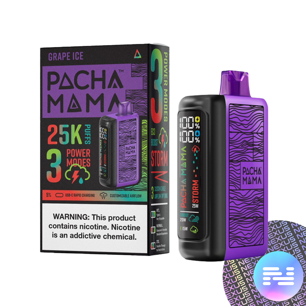 Grape Ice Pachamama 25000 Disposable Vape