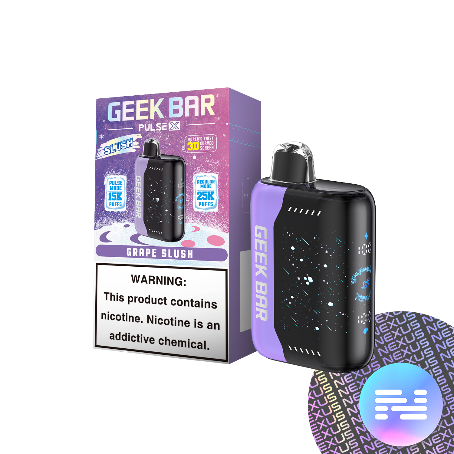 Grape Slush Geek Bar Pulse X 25000 Disposable Vape