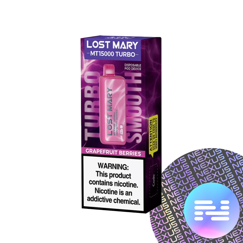 Grapefruit Berries Lost Mary MT15000 Turbo Disposable Vape