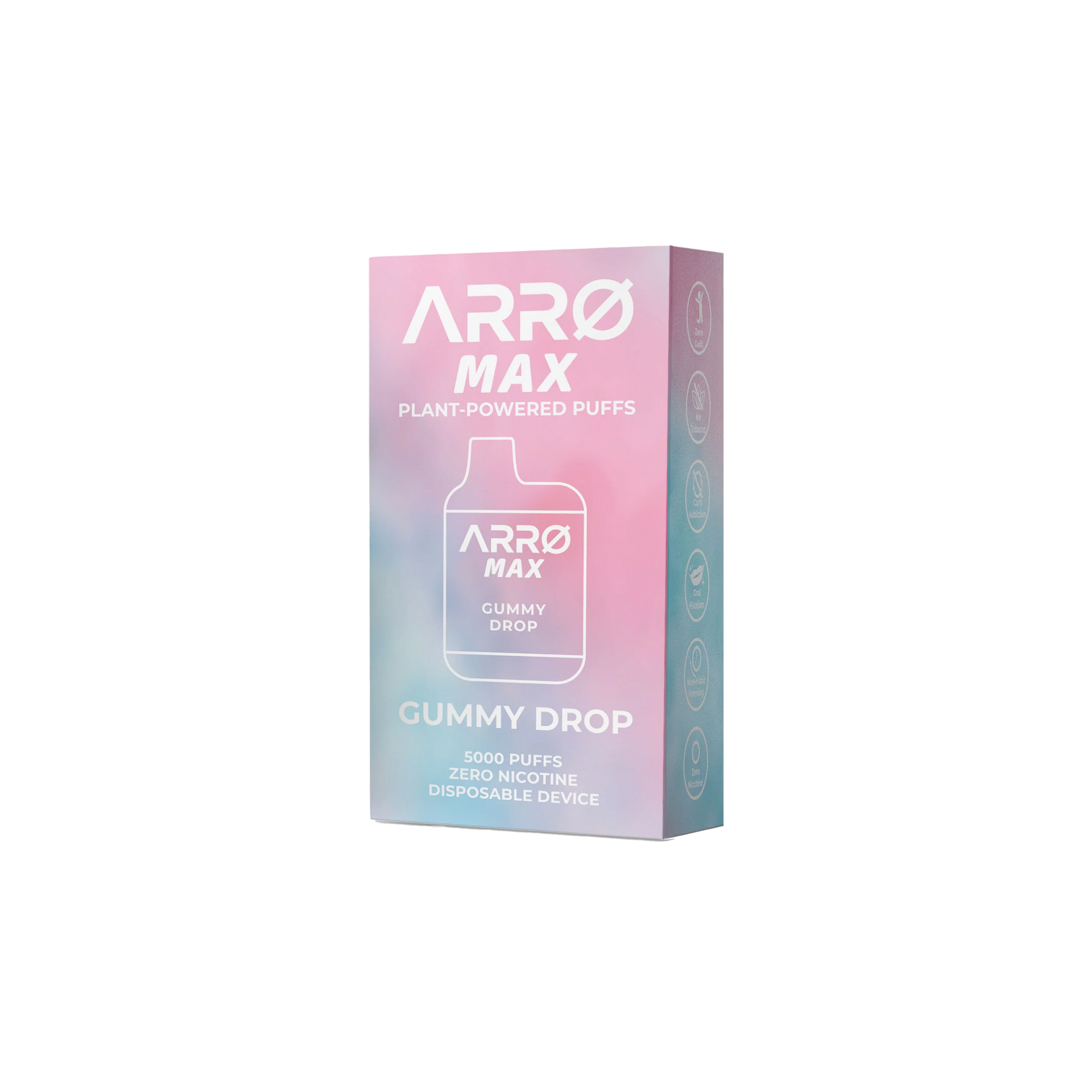 ZERO Max Plant Powered Zero Nicotine 5000 Puffs Rechargeable Disposable Vape - Gummy Drop