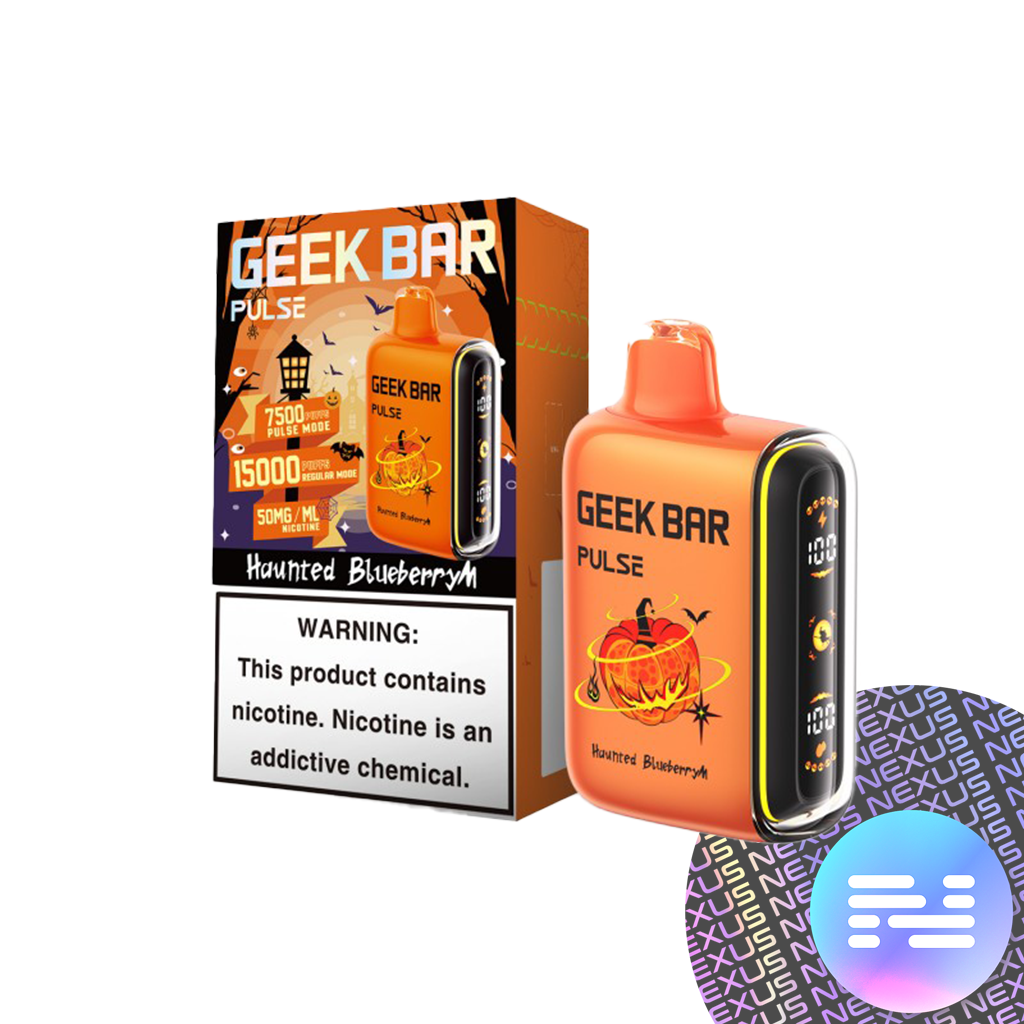 Haunted BlueberryM Geek Bar Pulse Disposable Vape Halloween Edition