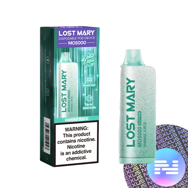 Hawaii Juice Lost Mary MO5000 Glitter Disposable Vape