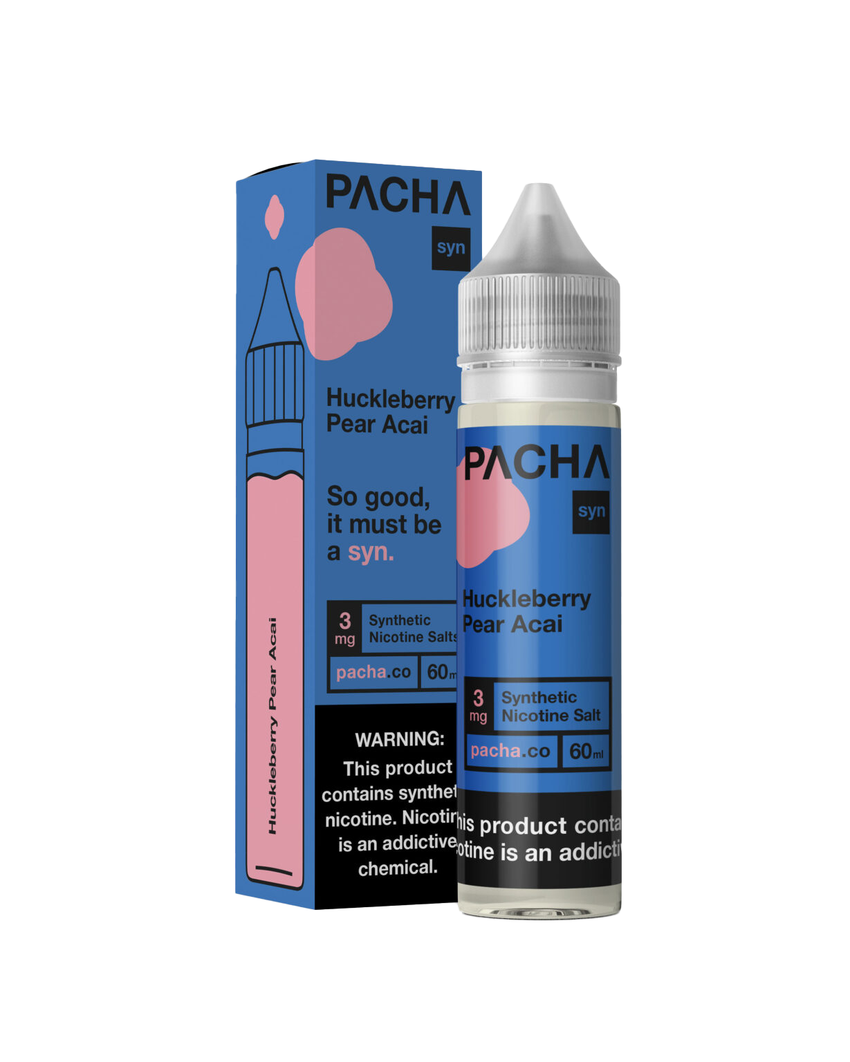 Pacha E-Liquid 60 ML Vape Juice - Huckleberry Pear Acai