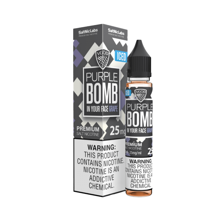 VGOD Salt Nic E-Liquid 30 ML Vape Juice - Iced Purple Bomb