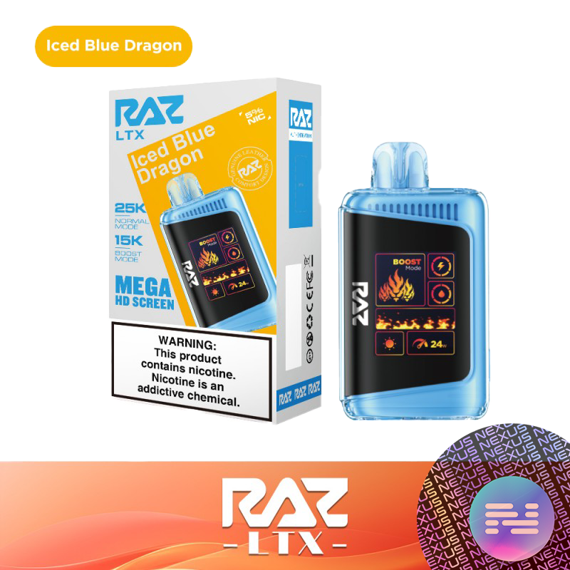 Iced Blue Dragon RAZ LTX 25000 Disposable Vape