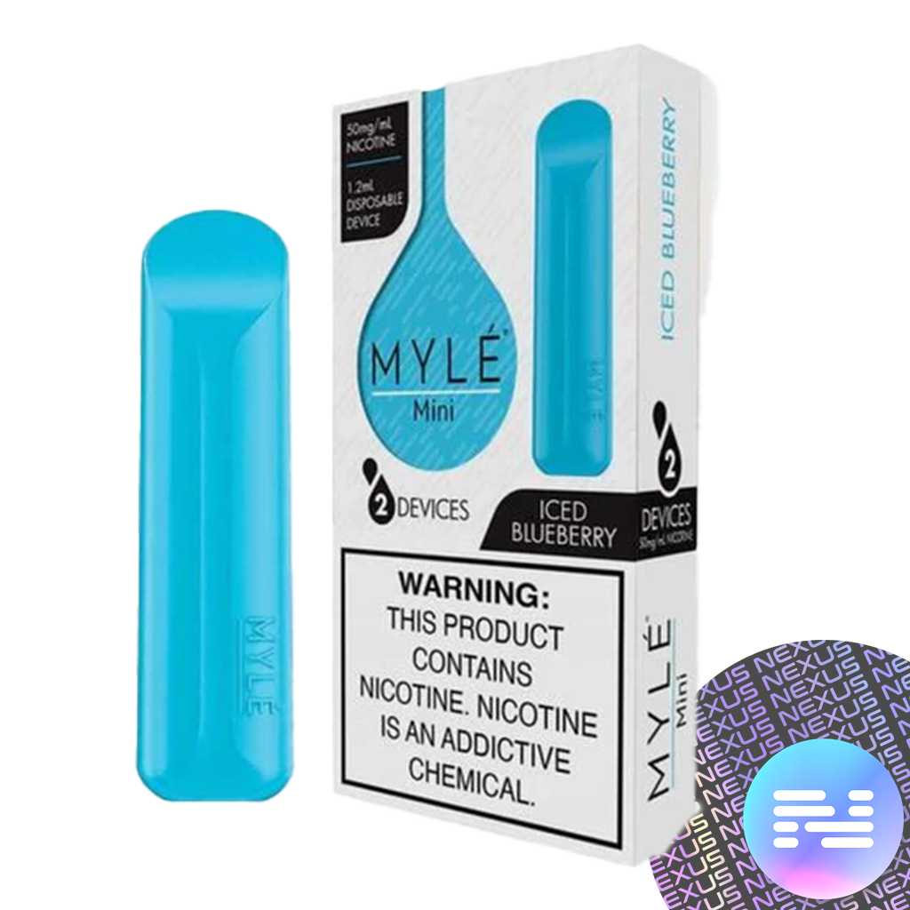 Iced Blueberry MYLE Mini 2 Pack Disposable Vape