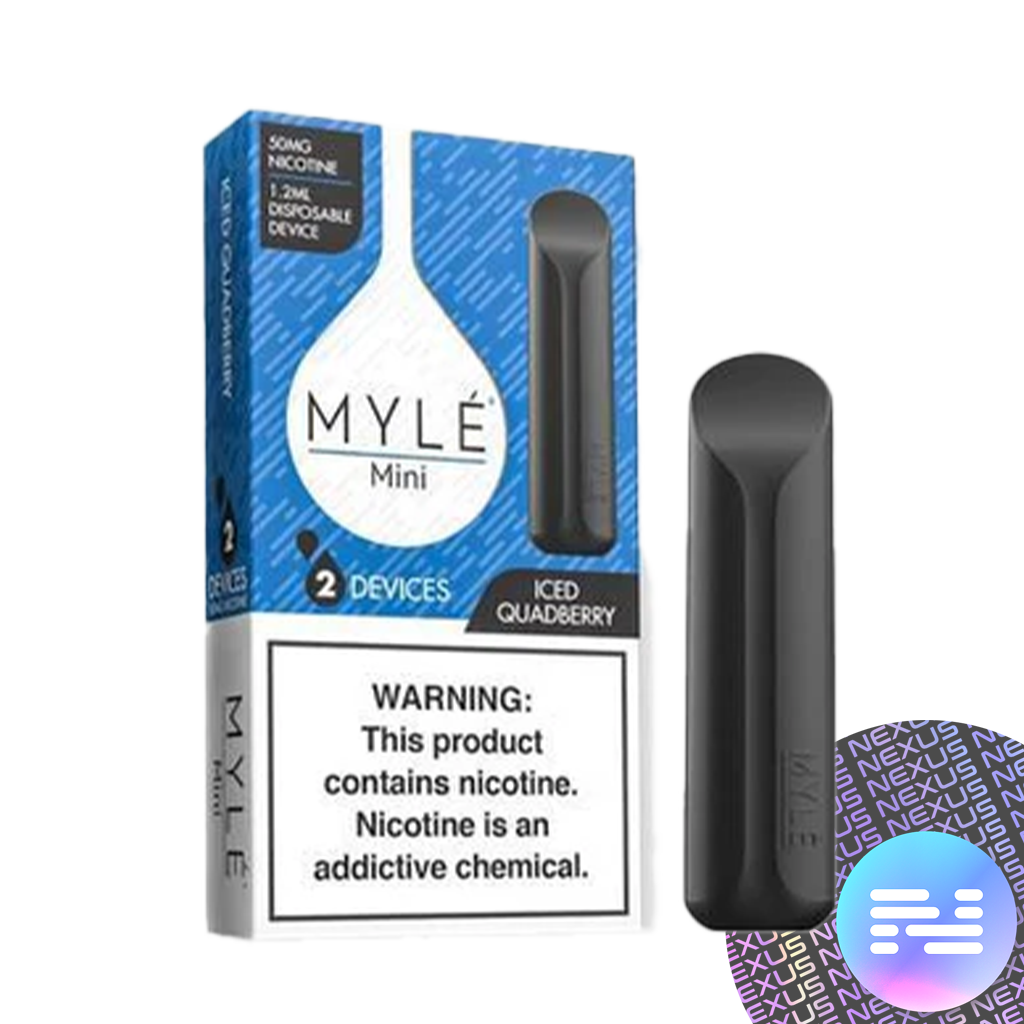 Iced Quadberry MYLE Mini 2 Pack Disposable Vape