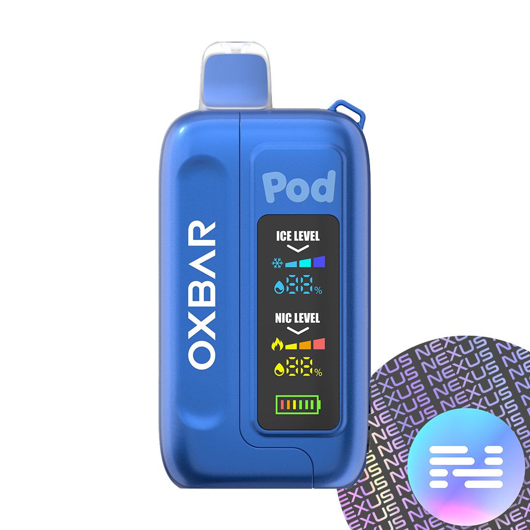 Jolly Blue Pop OXBAR Ice-Nic Control 35K Pod Juice Disposable Vape