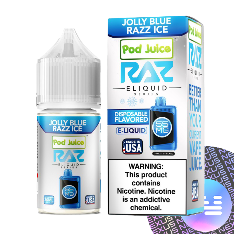 Jolly Blue Razz Ice RAZ x Pod Juice E-Liquid