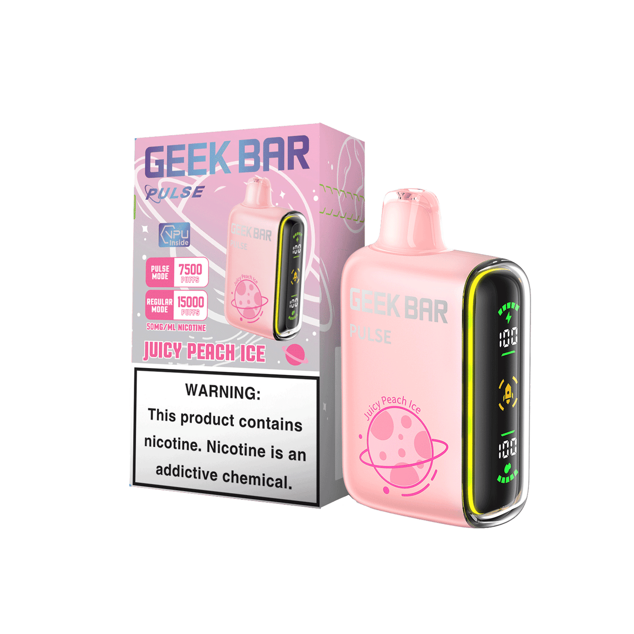 Juicy Peach Ice Geek Bar Pulse Disposable