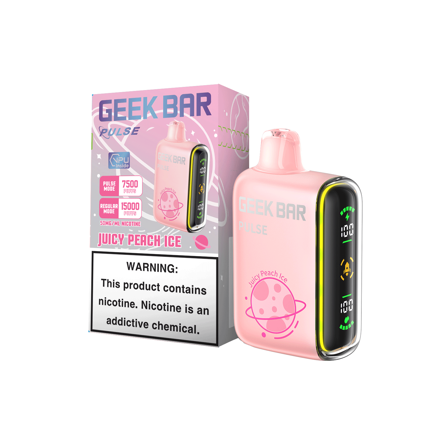 Juicy Peach Ice Geek Bar Pulse Disposable