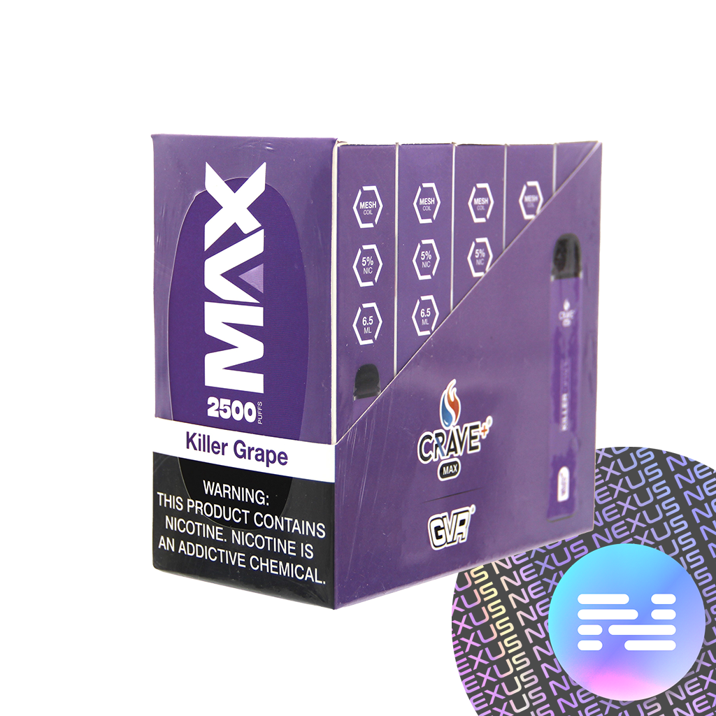 Killer Grape CRAVE MAX Disposable Vape 2500 Puff