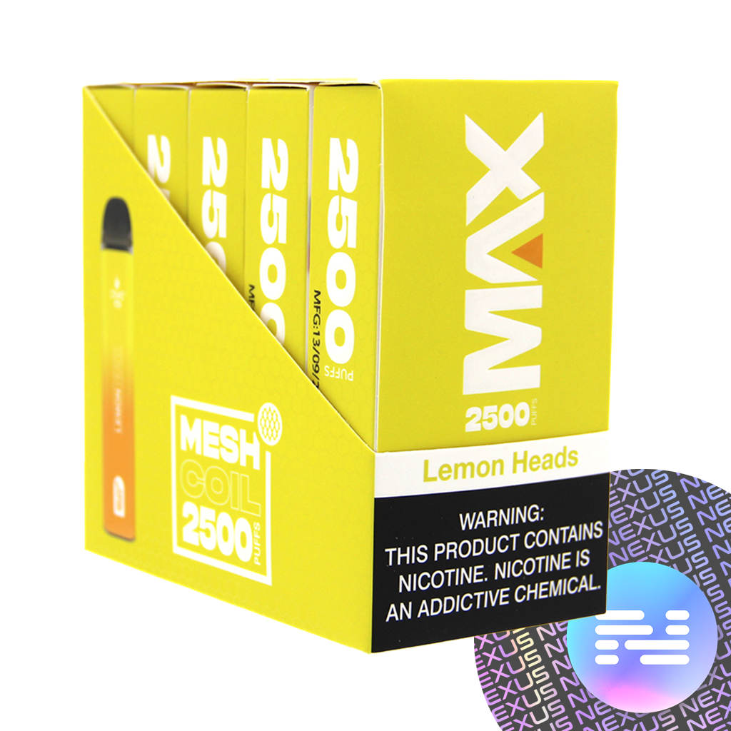 Lemon Heads CRAVE MAX Disposable Vape 2500 Puff