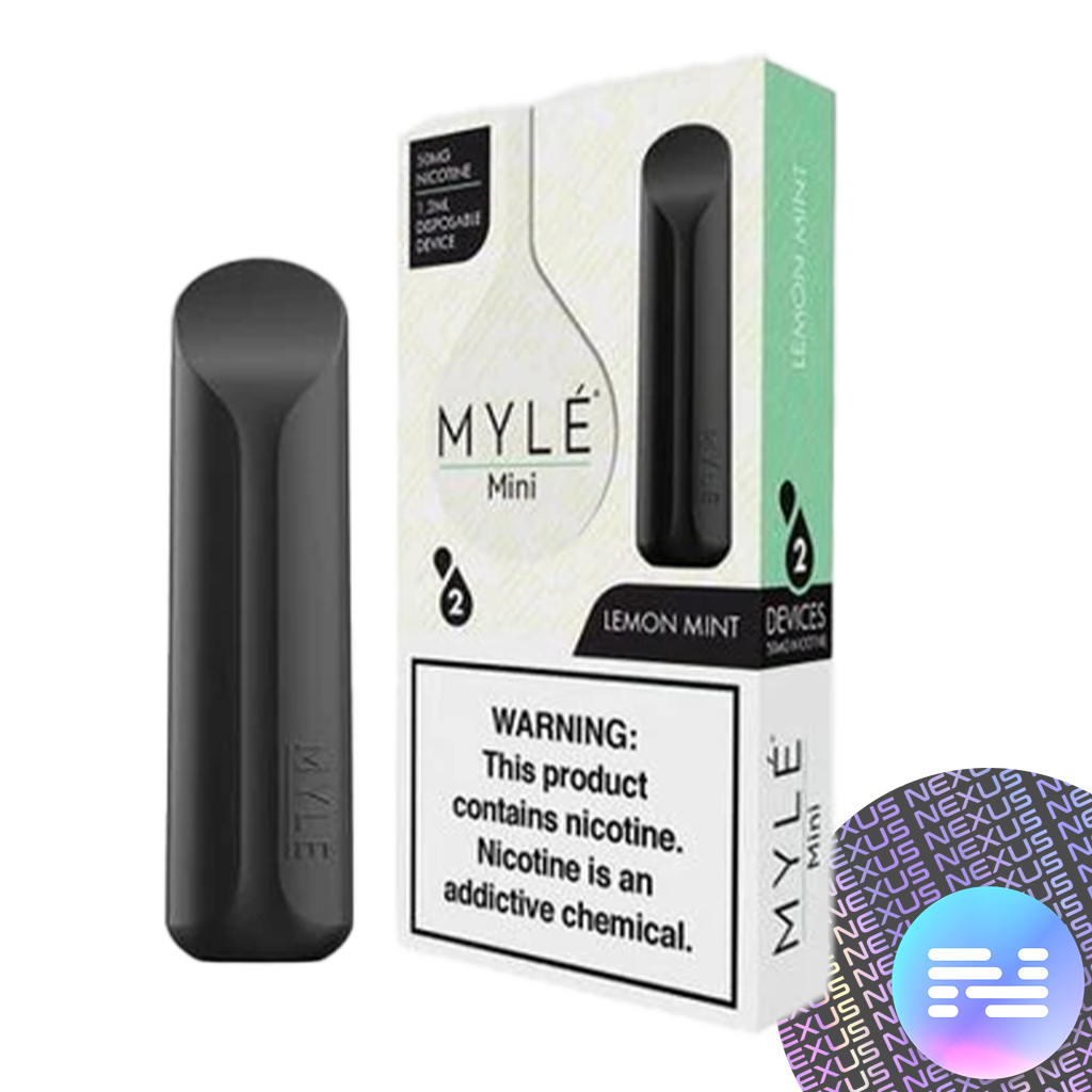 Lemon Mint MYLE Mini 2 Pack Disposable Vape