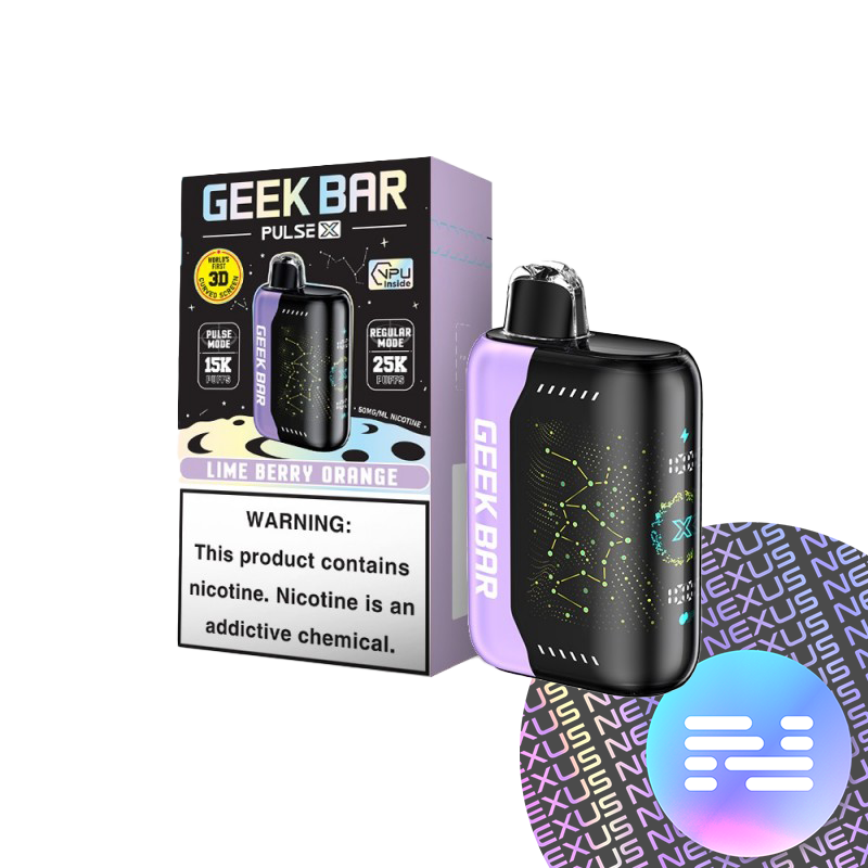 Lime Berry Orange Geek Bar Pulse X 25000 Disposable Vape