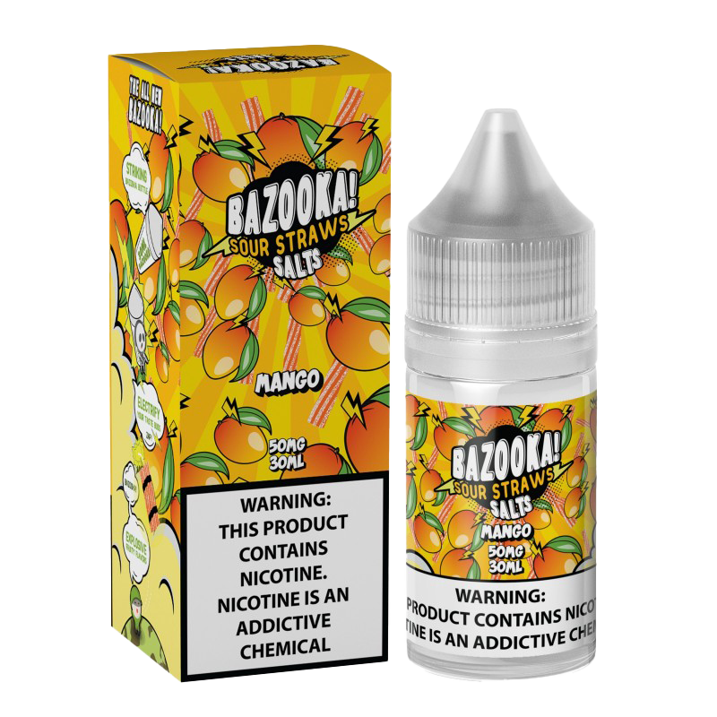 Bazooka Sour Straws E-Liquid 30 ML Vape Juice - Mango