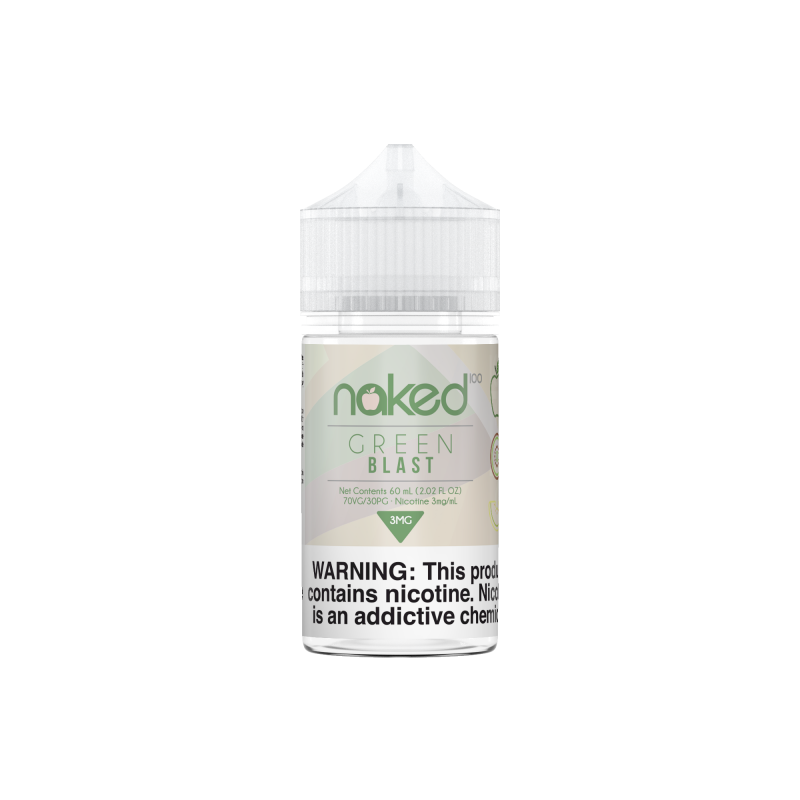 Naked 100 E-Liquid 60 ML Vape Juice - Melon Kiwi (Green Blast)