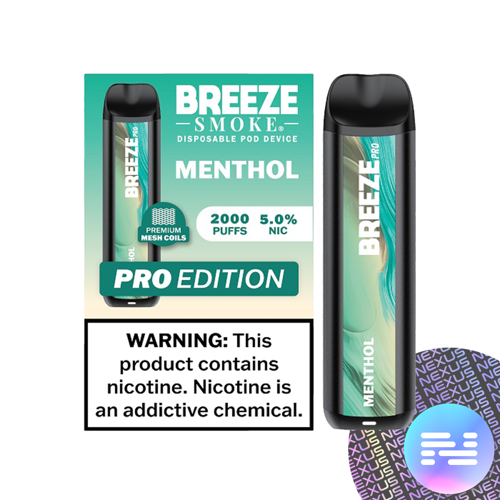 Menthol Breeze PRO 2000 Disposable Vape