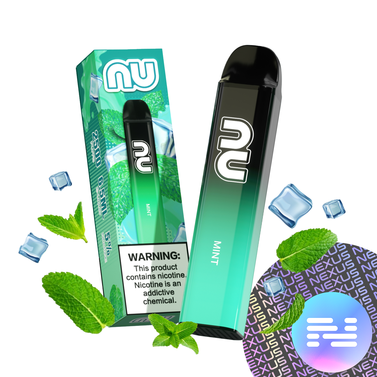 Mint NU Disposable Vape 2500 Puff