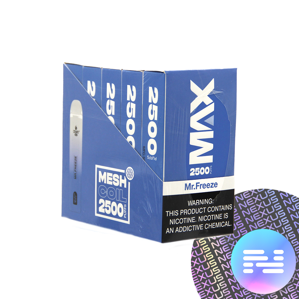 Mr. Freeze CRAVE MAX Disposable Vape 2500 Puff