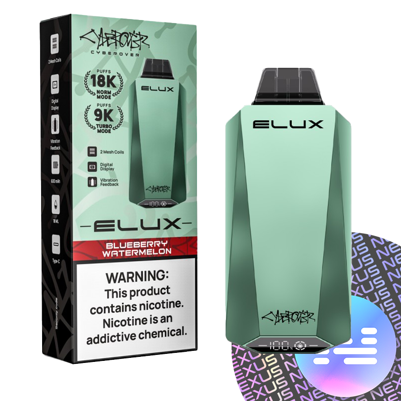 Blueberry Watermelon Elux CYBEROVER 18000 Disposable Vape