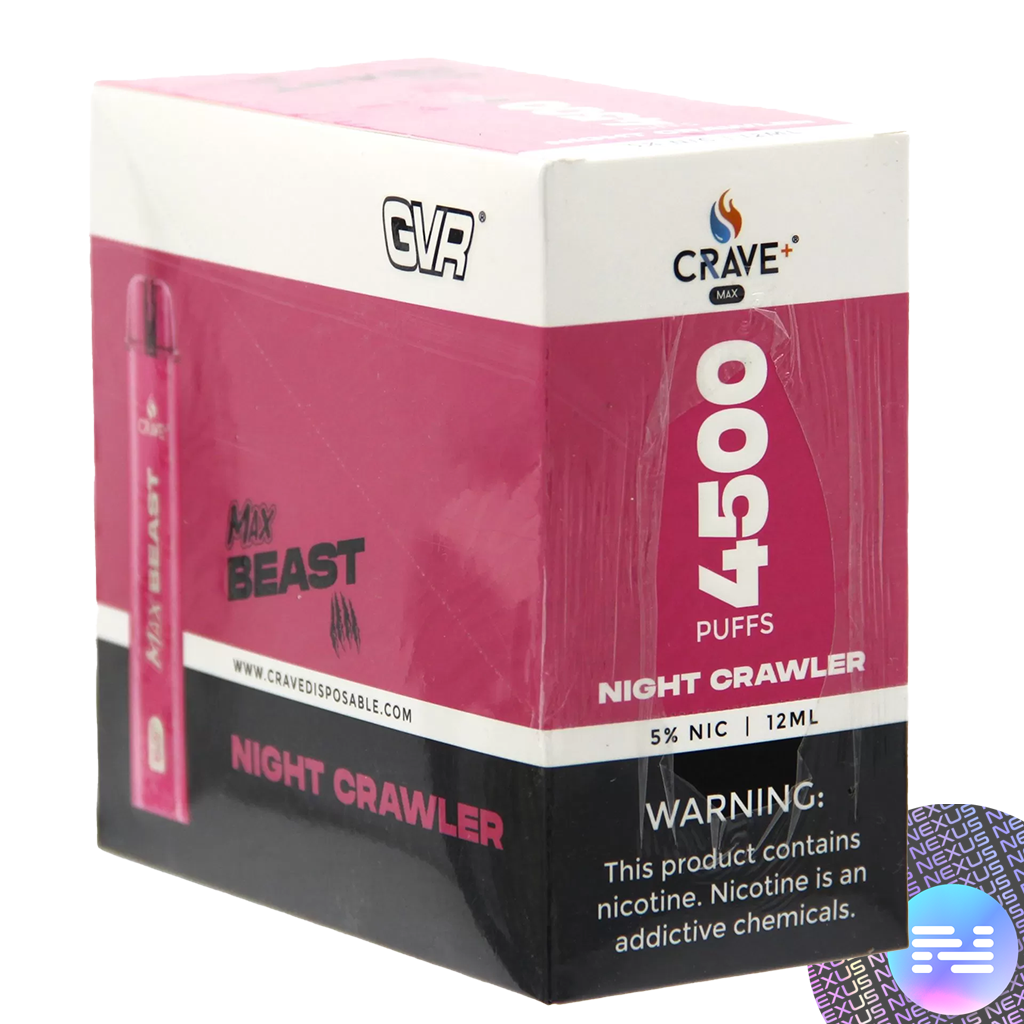 Night Crawler CRAVE MAX Beast Disposable Vape 4500 Puff