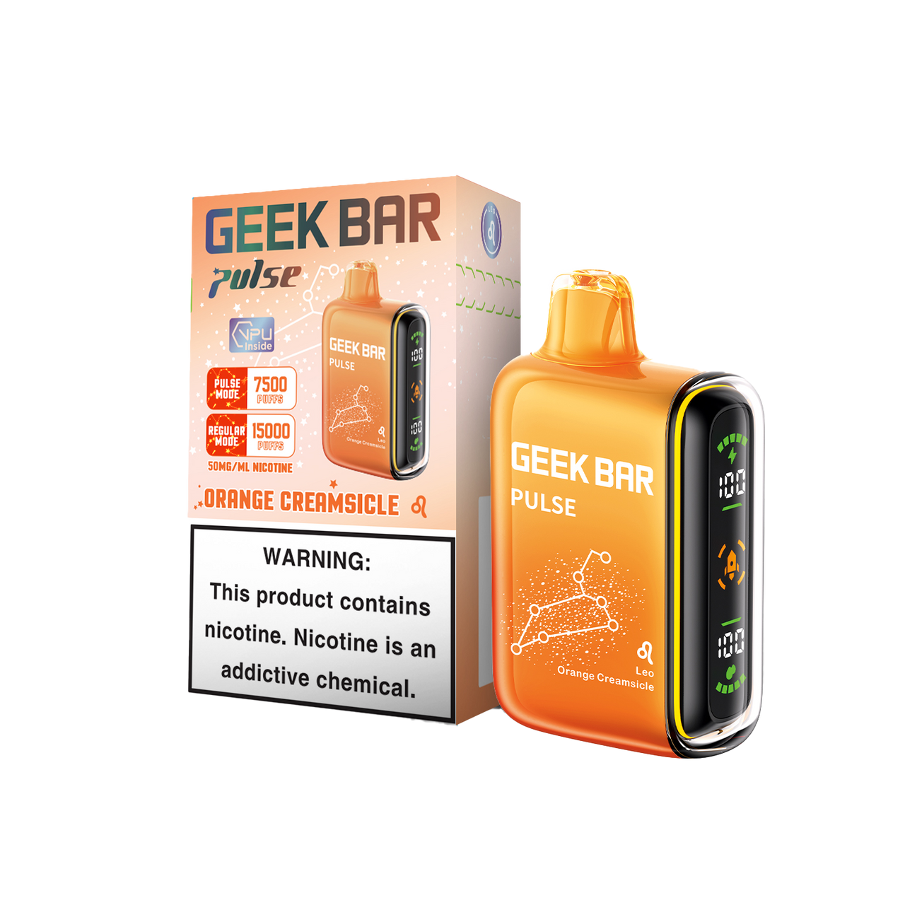 Orange Creamsicle Geek Bar Pulse Disposable