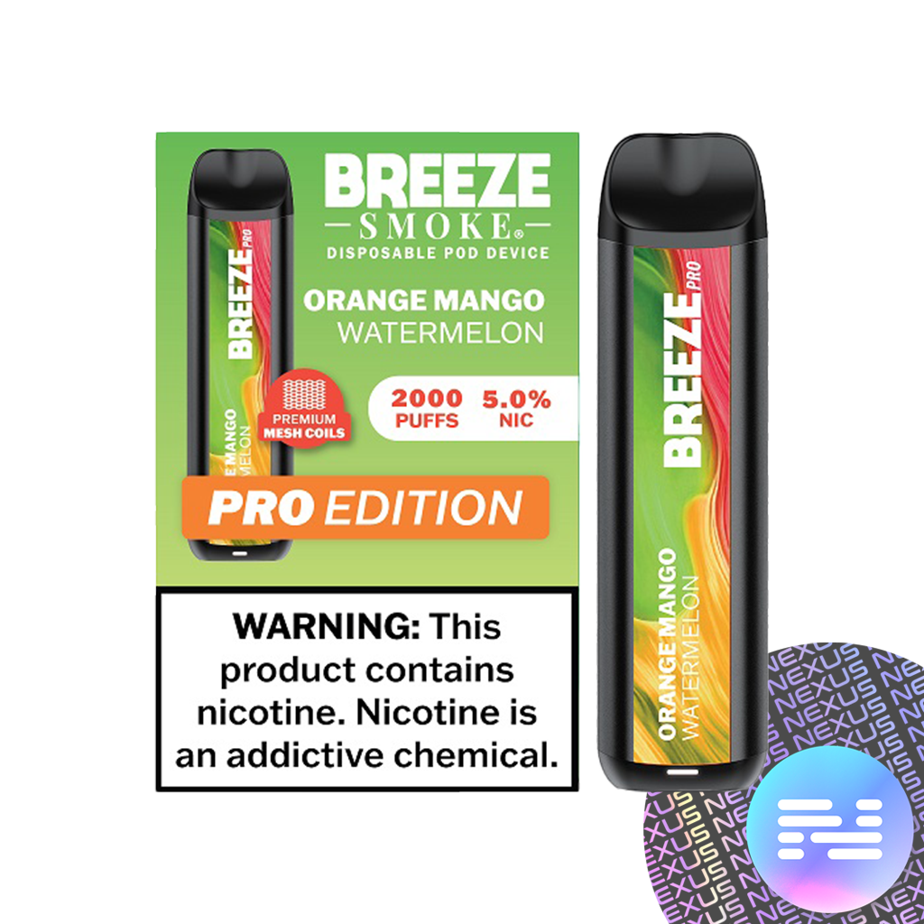 Orange Mango Watermelon Breeze PRO 2000 Disposable Vape