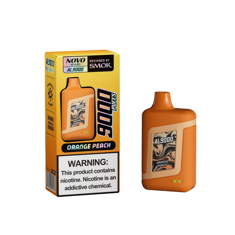 NOVO Bar AL9000 9000 Puffs Disposable Vape - Orange Peach